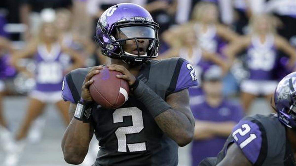 
TCU quarterback Trevone Boykin leads the Big 12 in total offense.


