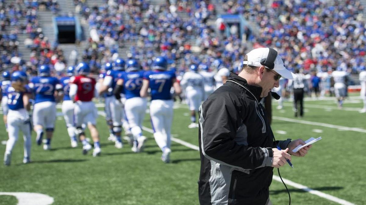 Kansas football coach David Beaty