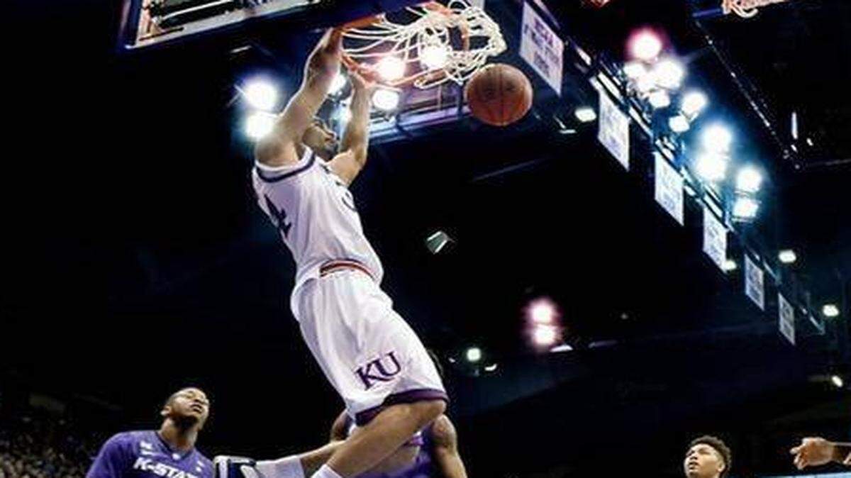 
Forward Perry Ellis leads the Jayhawks in scoring this season with 12.8 points per game.
