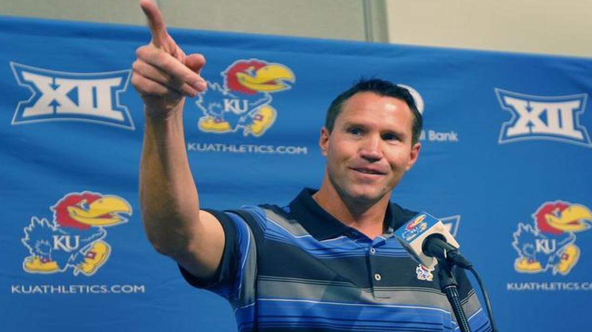 
Kansas interim head football coach Clint Bowen.
