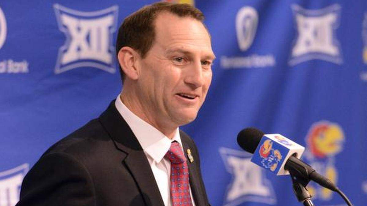 
David Beaty was introduced as the new Kansas football coach Monday morning in Lawrence.

