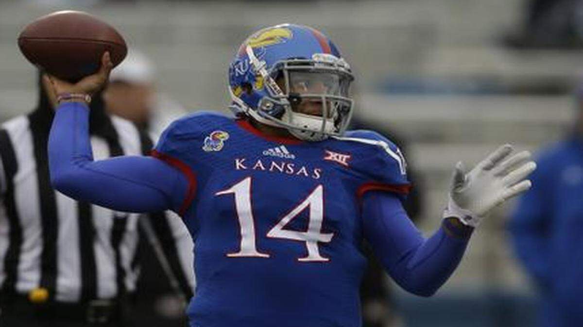 
Last week, Michael Cummings racked up 332 yards in a near upset of TCU, the most passing yards by a Kansas quarterback since 2009. 
