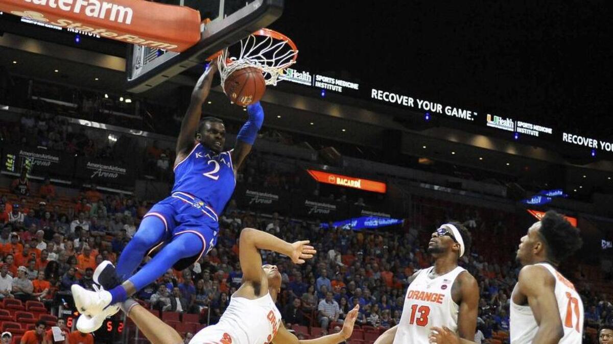 Lagerald Vick had more than one dunk to take notice of against Syracuse on Saturday in Miami.