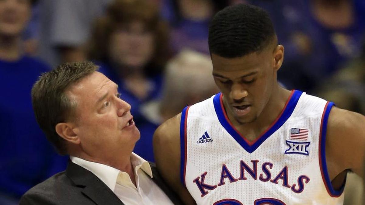 Kansas head coach Bill Self had some words of instruction for KU forward Billy Preston during the first half of Tuesday’s preseason game at Allen Fieldhouse against Pittsburg State.