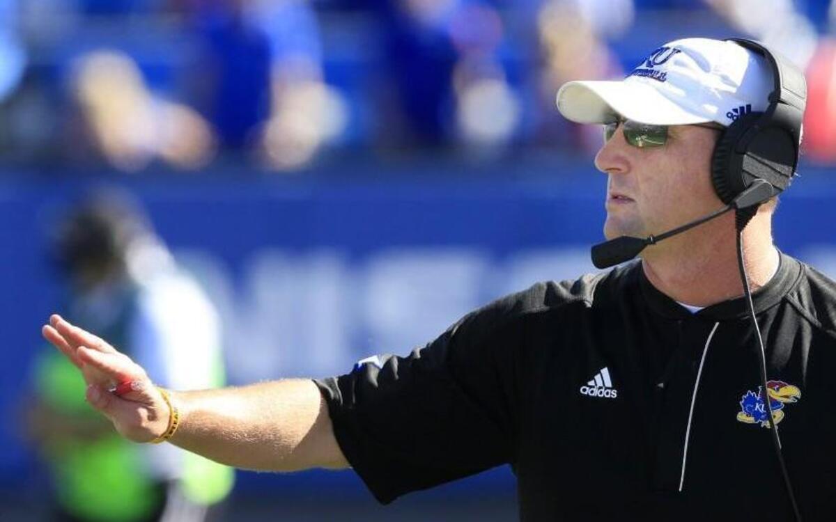 Kansas head football coach David Beaty