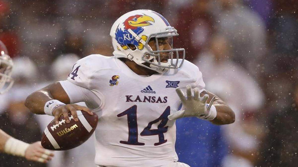 
Kansas’ Michael Cummings is competing for the starting quarterback job.
