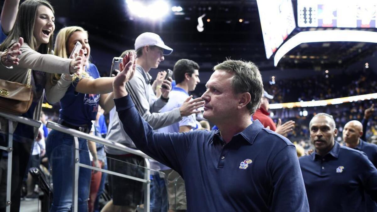 Kansas coach Bill Self didn’t rest after his Jayhawks team beat Missouri 93-86 Sunday in an exhibition game at the Sprint Center. Self and his assistant coaches were back on the recruiting trail Monday to see Quentin Grimes and Matthew Hurt.