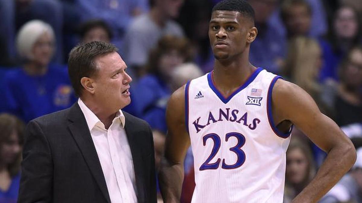 Kansas coach Bill Self (left) suspended freshman Billy Preston from Friday’s season opener for missing curfew.