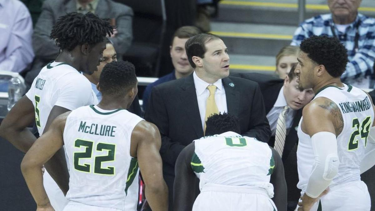 Baylor coach Scott Drew talked to his team during a timeout against Kansas State in a Big 12 Tournament quarterfinal game at the Sprint Center on March 9.