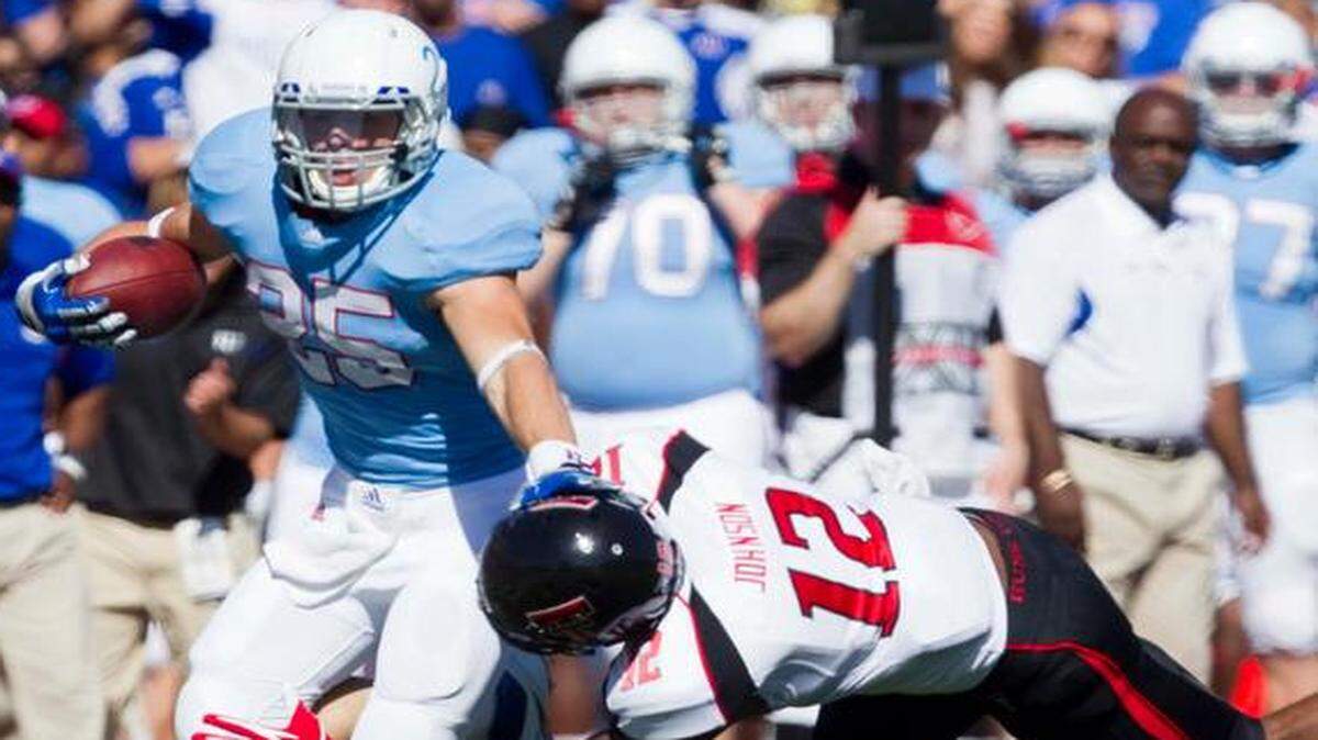 
File: Brandon Bourbon (25) battled injuries in his career at KU. Bourbon suffered a foot injury during the spring of his redshirt freshman year. He also endured a season-ending leg injury after playing eight games in 2011. 
