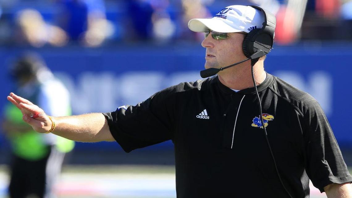 Kansas football coach David Beaty will be directing his kick and punt returners after fumbling problems arose in the Jayhawks’ first two games.