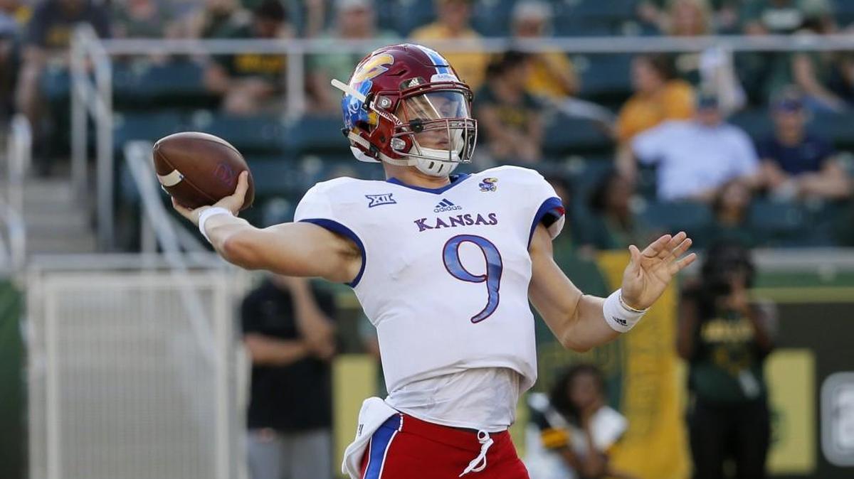 Kansas quarterback Carter Stanley.