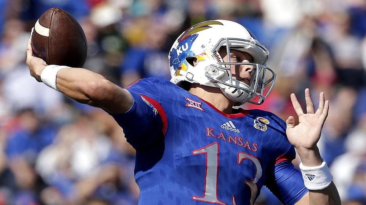 
Kansas quarterback Ryan Willis passed during the first half of Saturday’s game against Baylor.
