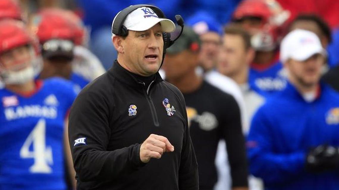Kansas football coach David Beaty