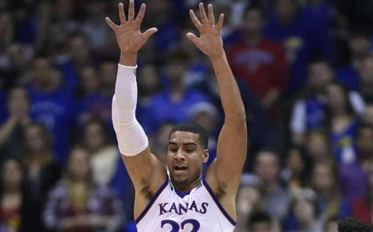 Landen Lucas has been a big part of KU’s success since he was moved to a starting role in late January.