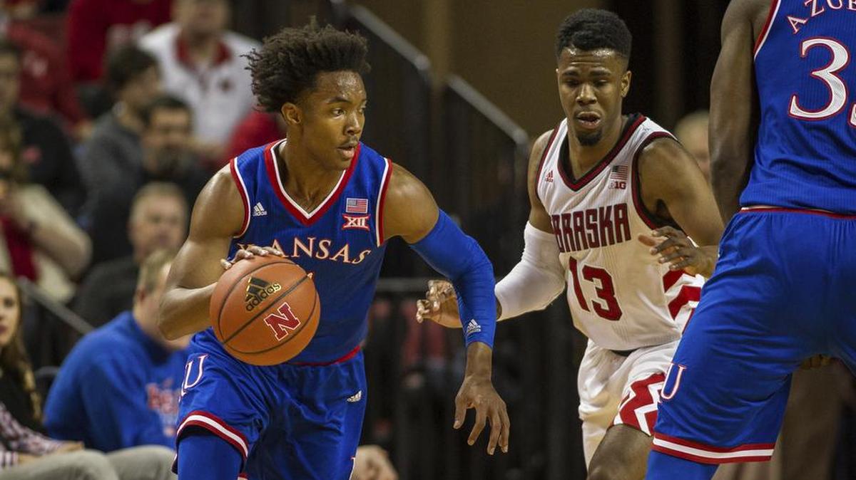 KU guard Devonté Graham scored 18 points against Nebraska on Saturday and is now 34th on the Jayhawks’ all-time scoring list with 1,245 points.