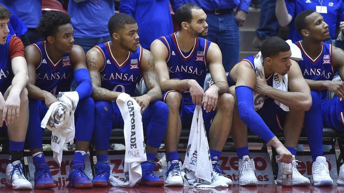 Long faces dominated the KU bench as time ran out on the Jayhawks Monday night against Iowa State.