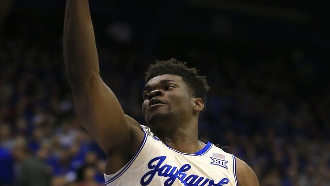 Kansas freshman Udoka Azubuike tore ligaments in his left wrist during practice Tuesday.