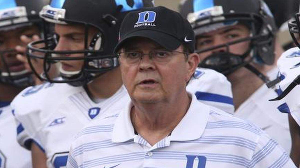 
Duke coach David Cutcliffe has turned around the Blue Devils program.


