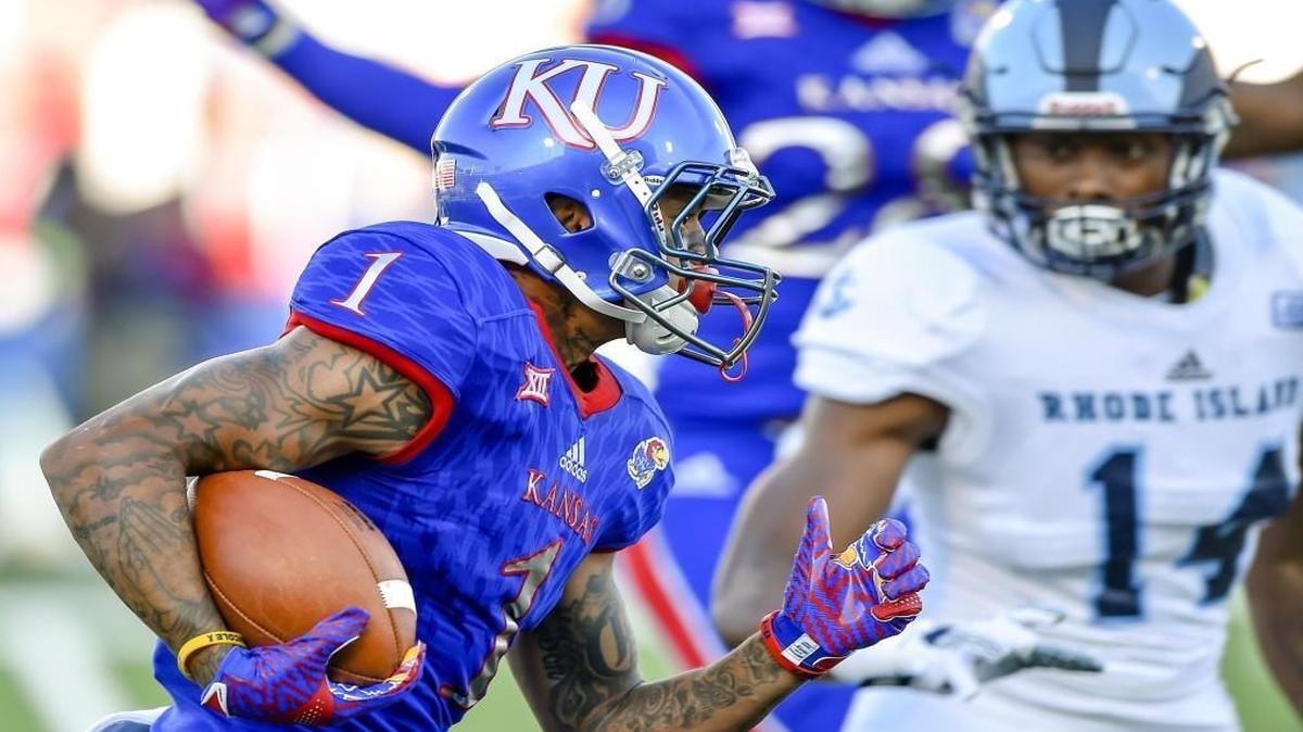 Kansas Jayhawks wide receiver LaQuvionte Gonzalez.