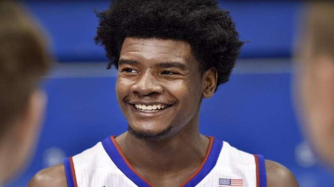 KU freshman Josh Jackson’s talents extend beyond the basketball court. He also plays the saxophone.