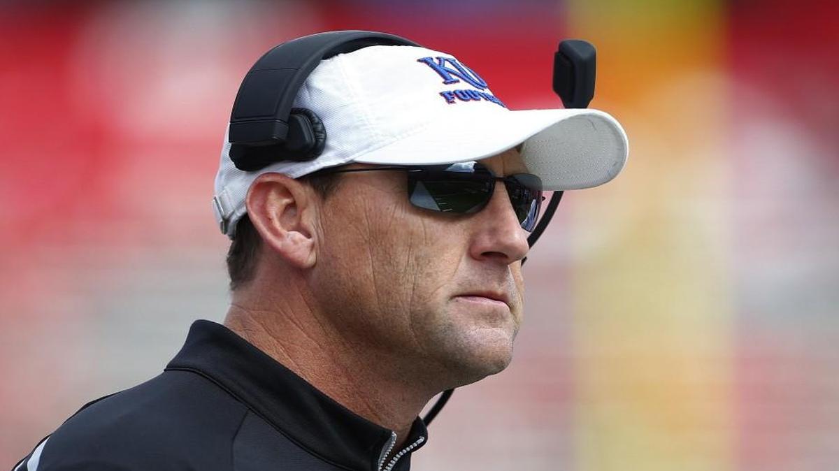 Kansas head coach David Beaty.