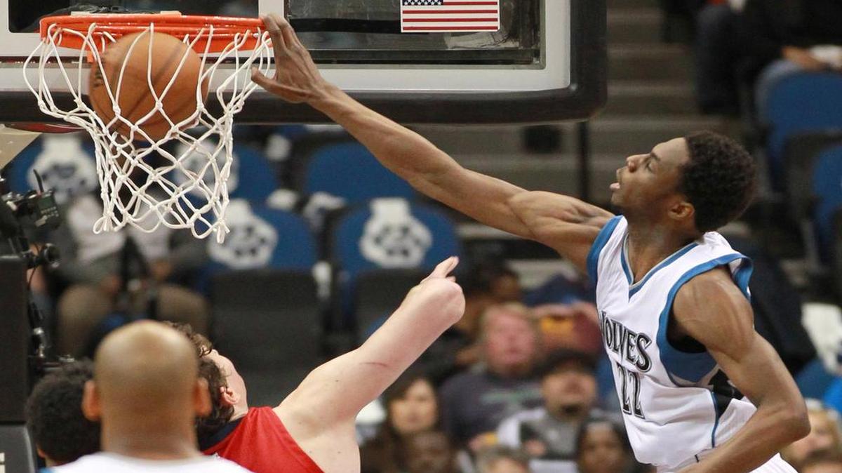 
The Minnesota Timberwolves’ Andrew Wiggins won NBA rookie of the year honors.
