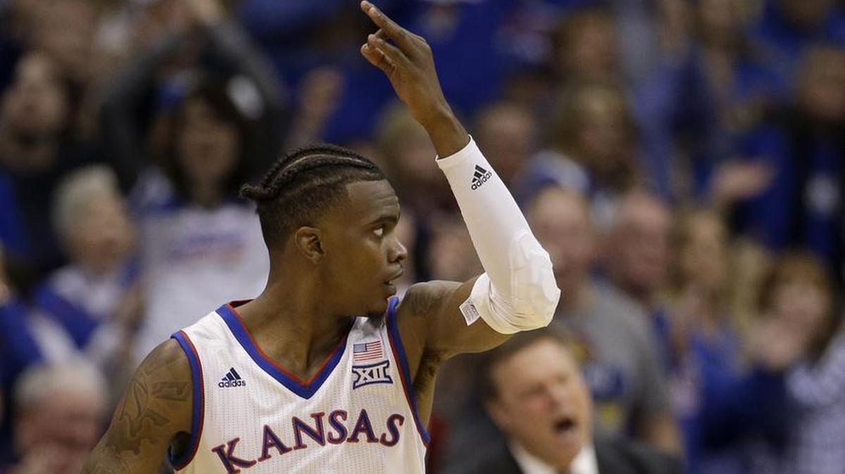 Lagerald Vick is averaging 13.6 points per game on the season so far for KU, but only 8.4 points per game through eight conference games.