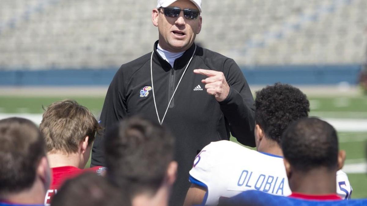 University of Kansas head football coach David Beaty.