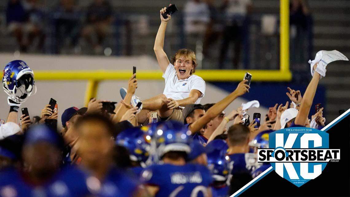 Kansas football fans finally had a victory to celebrate after their 2021 home opener.