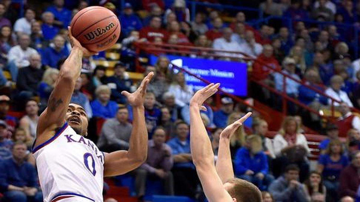 
Frank Mason (left) is KU’s starting point guard, but coach Bill Self says: “He’s still not a true point. He’s a scorer.”
