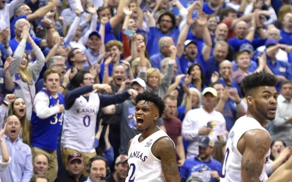 Jermaine Couisnard, a guard out of East Chicago (Ind.) Central High School who has Kansas on his list of prospective colleges, was part of the crowd that attended KU’s Senior Night victory over Oklahoma on Feb. 27 at Allen Fieldhouse.