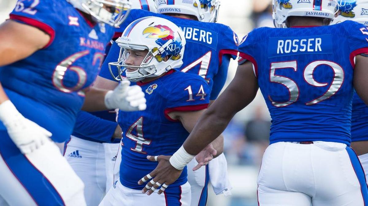 
Kansas kicker Nick Bartolotta (14)
