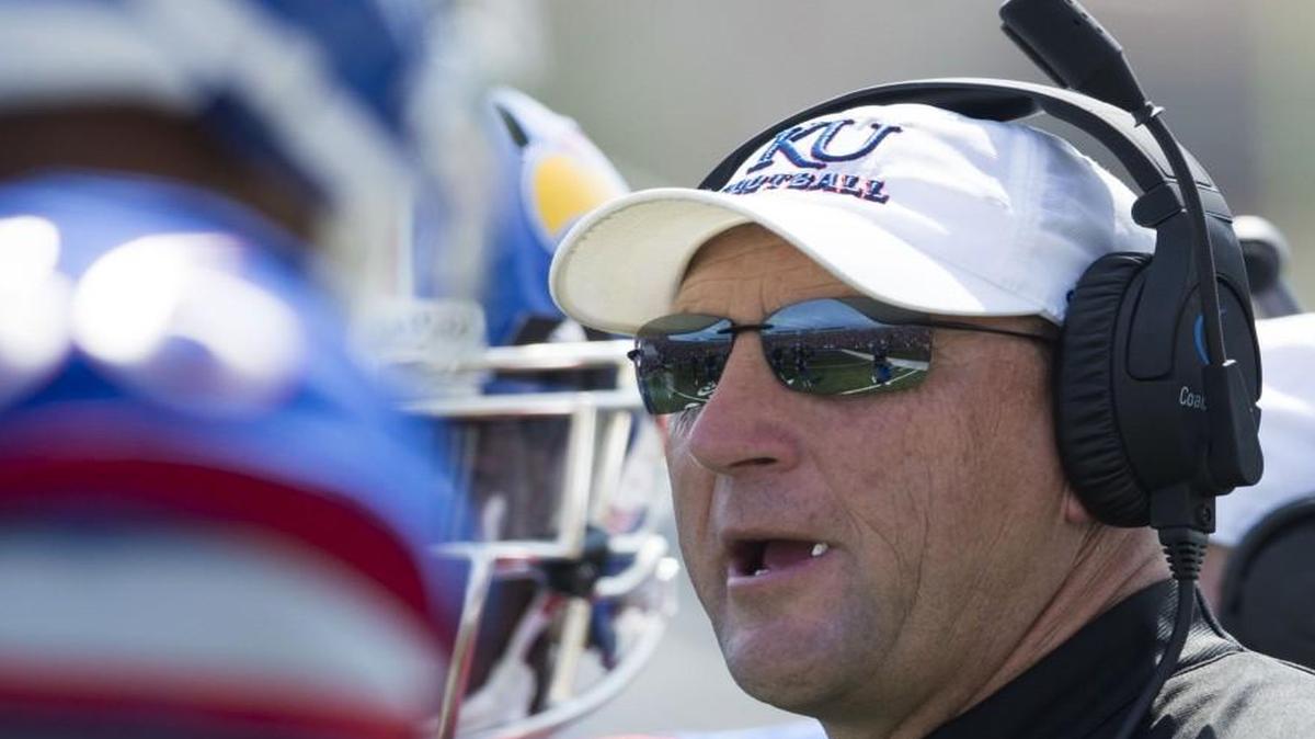 
Kansas Jayhawks head coach David Beaty.
