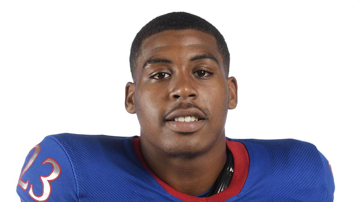 Kansas football linebacker Alonso Person.