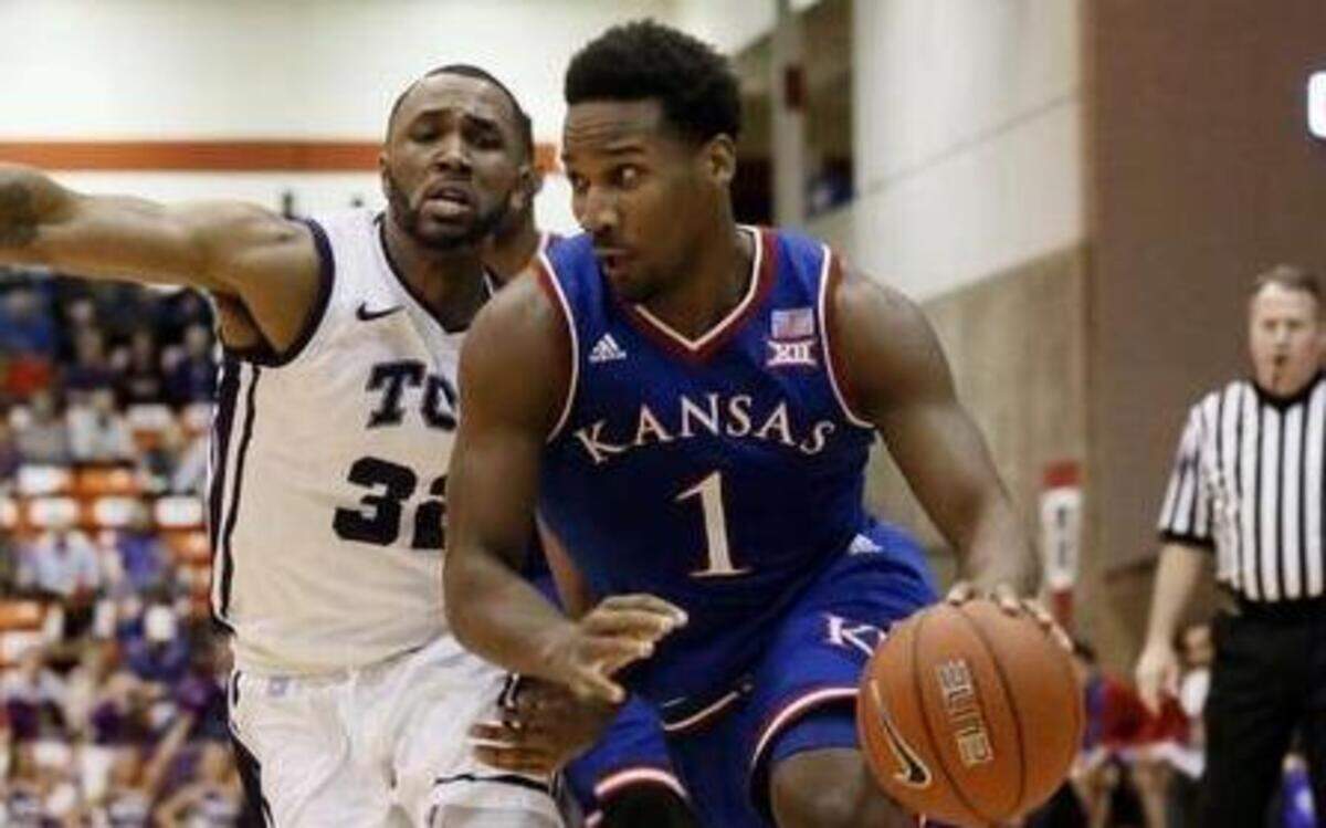
Kansas guard Wayne Selden drove past TCU guard Trey Zeigler in a game earlier this season.
