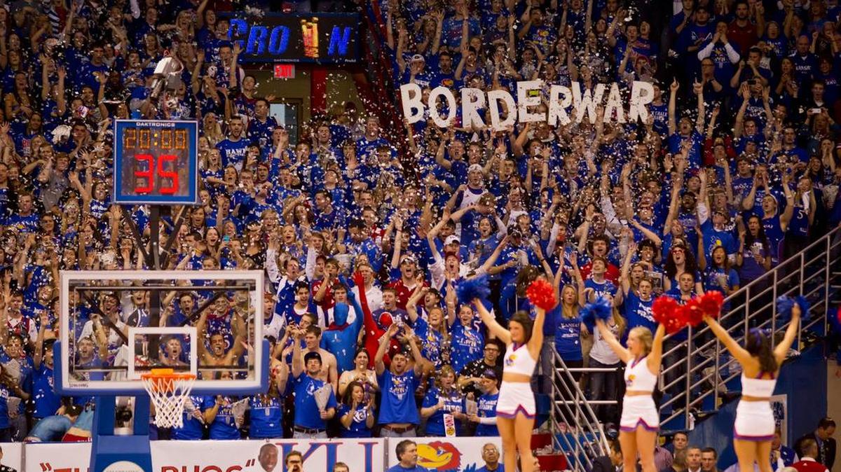 It was all-out war when No. 4 Kansas played rival and No. 3-ranked Missouri, for the last time as conference opponents at Allen Fieldhouse. The atmosphere was charged well before the game started.