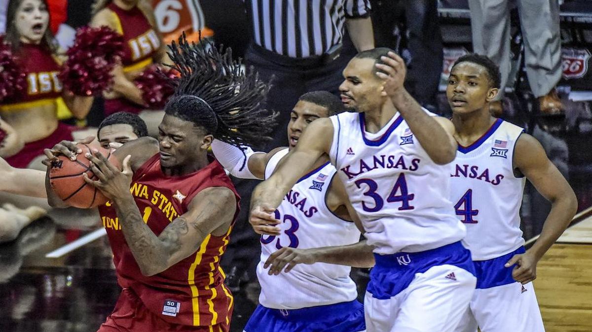 
Iowa State, which beat KU in last season’s Big 12 Tournament final, and the Jayhawks will meet on ESPN’s “Big Monday” on Jan. 25 in Ames.
