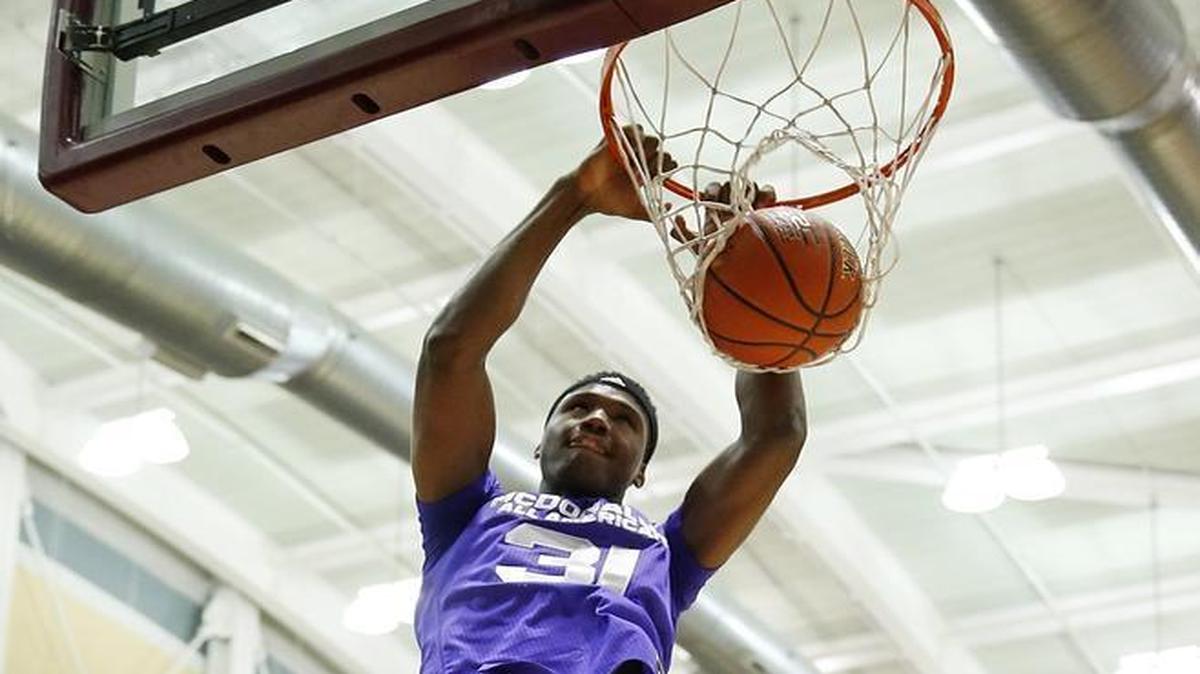 
Kansas freshman Carlton Bragg of Cleveland has shown a lot of potential.
