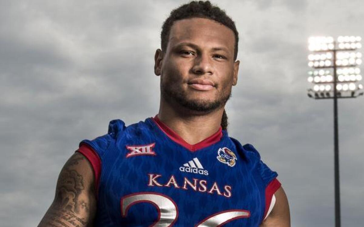 
Kansas running back Taylor Cox has yet to play in 2015.

