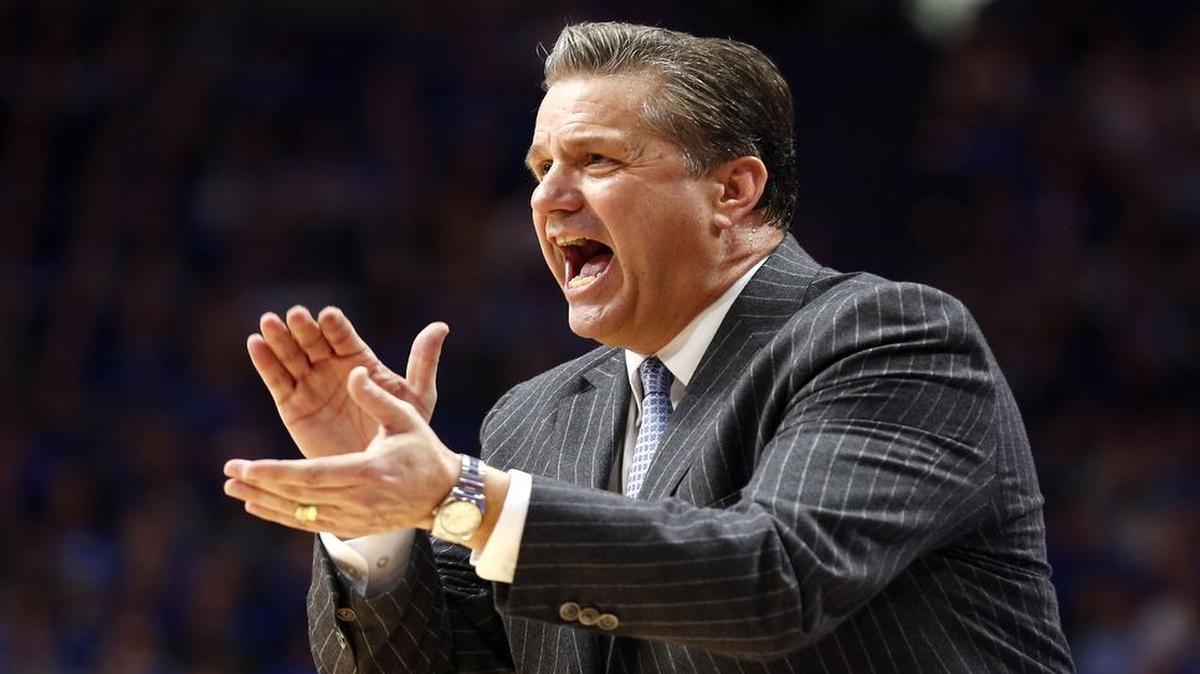 Five-star high school point guard Immanuel Quickley, who has Kansas as a finalist on his list of schools, says “Kentucky is definitely the favorite.” He played for Kentucky coach John Calipari (above) on the USA Basketball Under 19 World Cup team this summer in Egypt.