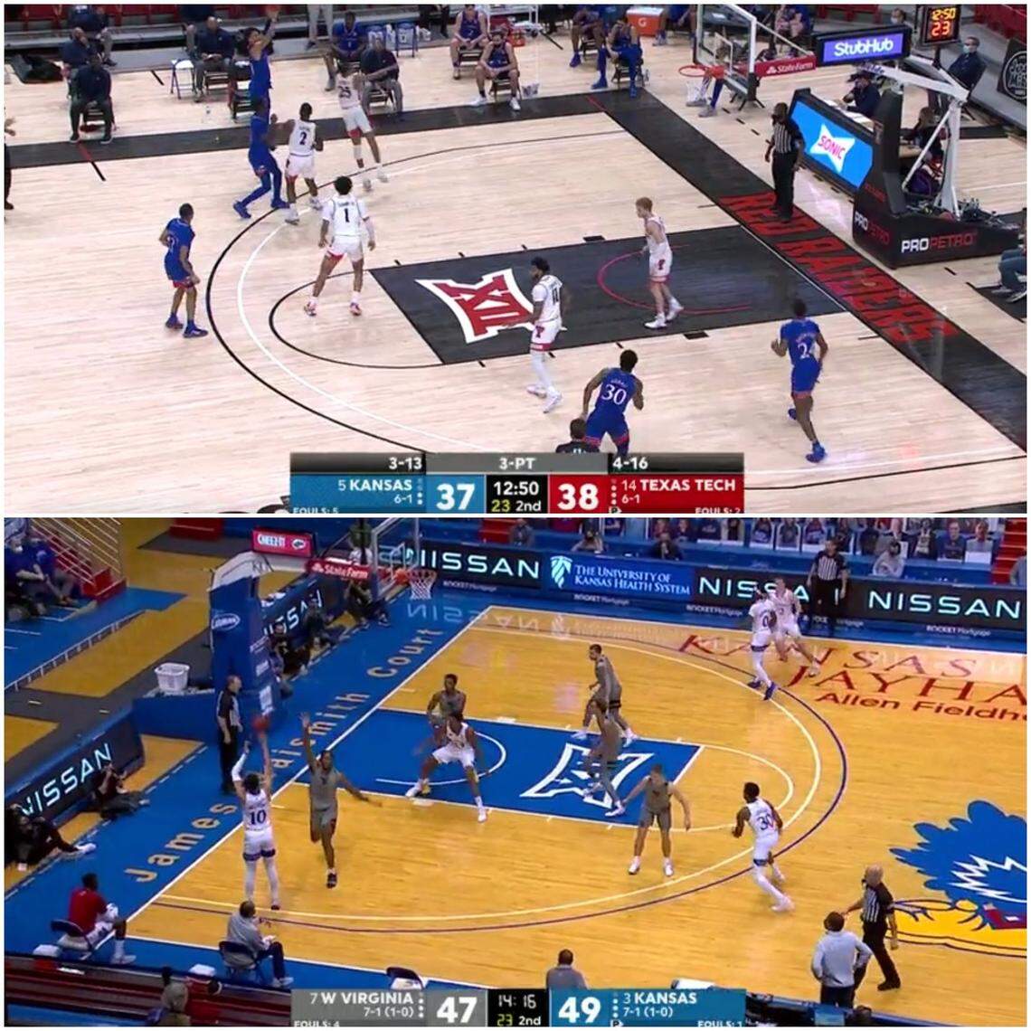 Jalen Wilson two three-point attempts.