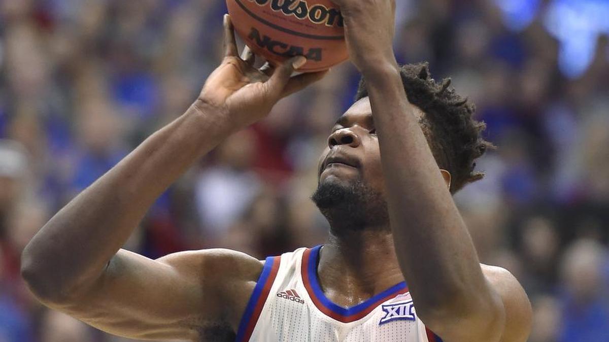 Kansas center Udoka Azubuike made 4 of 7 free throws in an 84-79 loss to Oklahoma State on Saturday at Allen Fieldhouse.