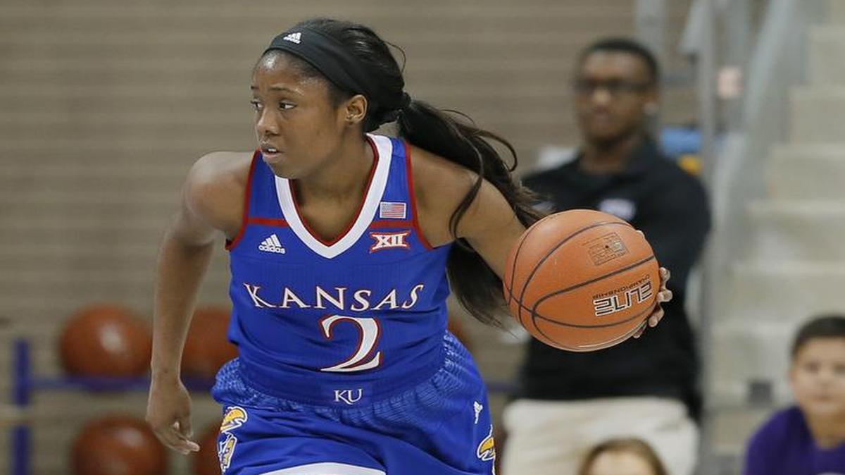 Kansas sophomore guard McKenzie Calvert