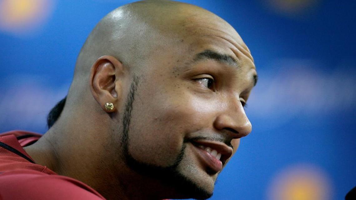 Drew Gooden will play basketball in the Sprint Center on Saturday.