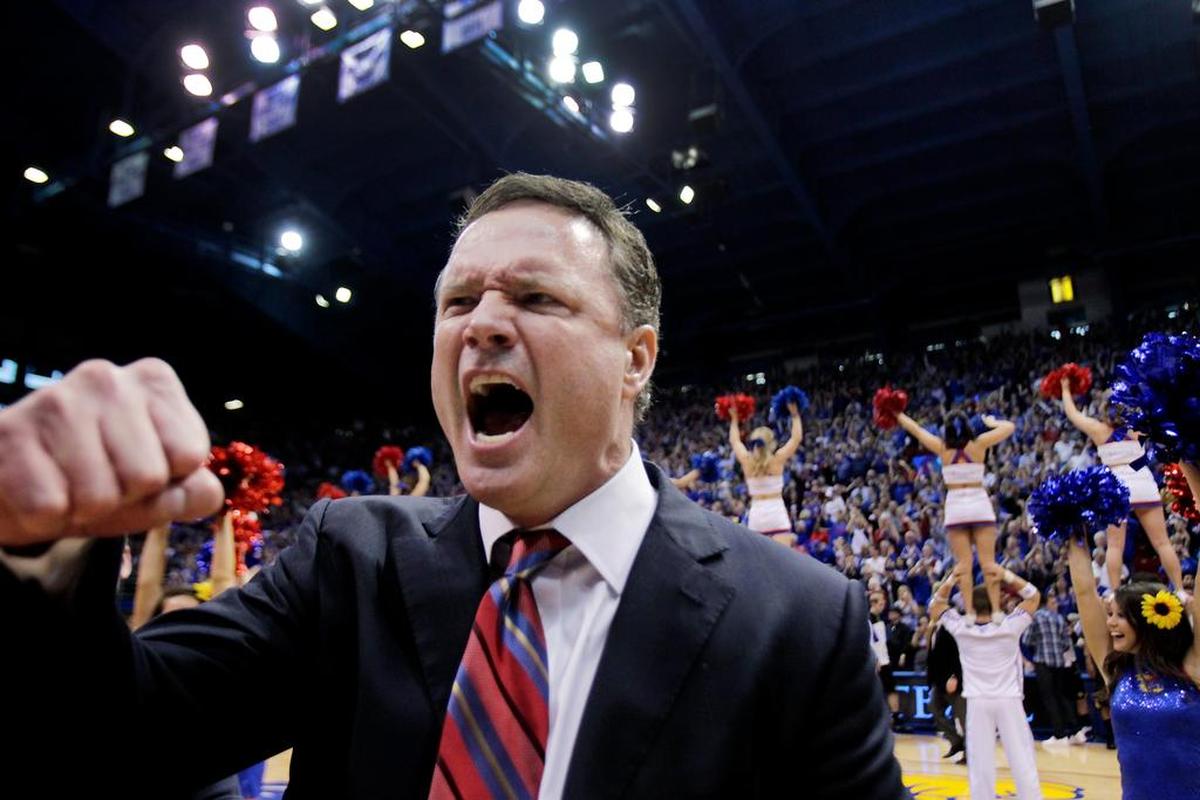 If you didn’t think the Border War game against archrival Missouri meant anything to Kansas coach Bill Self, think again. Self, who normally doesn’t show much emotion after games, let loose after his Jayhawks took down the Tigers 87-86 in overtime.