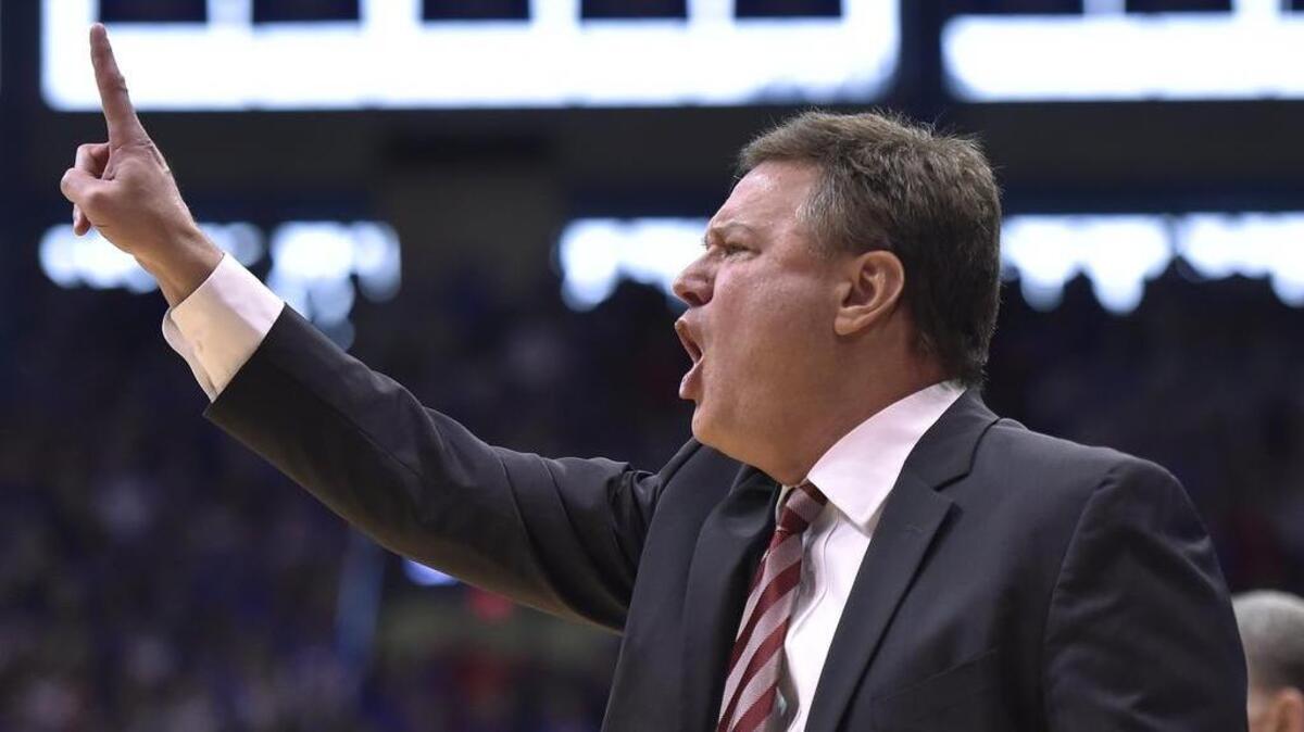 Kansas coach Bill Self may opt to play two big men on the floor together in upcoming Big 12 action, instead of the four-guard set that he has gone with virtually the entire season.