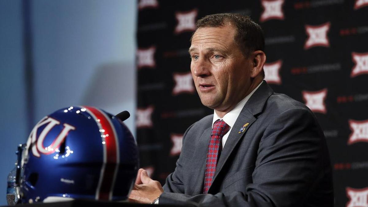 
Kansas head football coach David Beaty.
