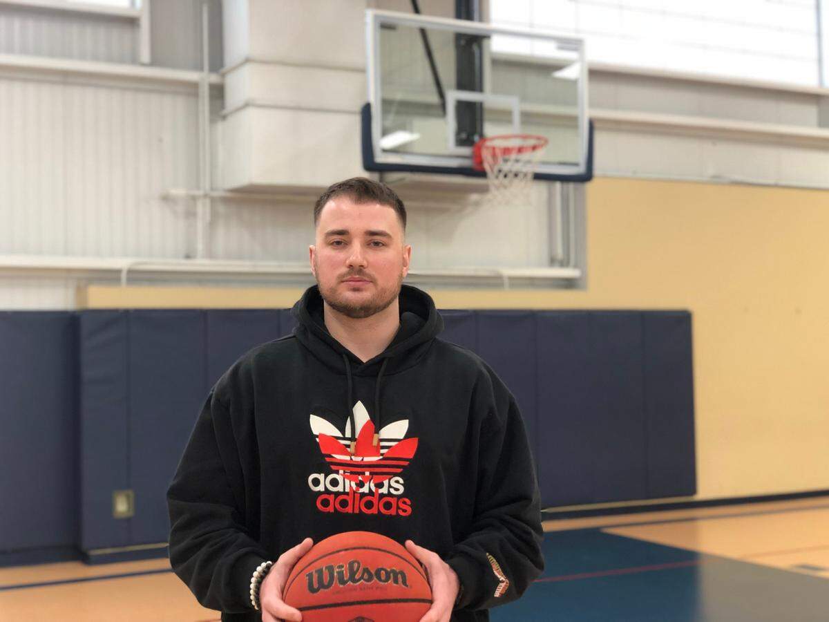 90/10 Training’s Peter Danyliv is shown at his gym in Lawrence.