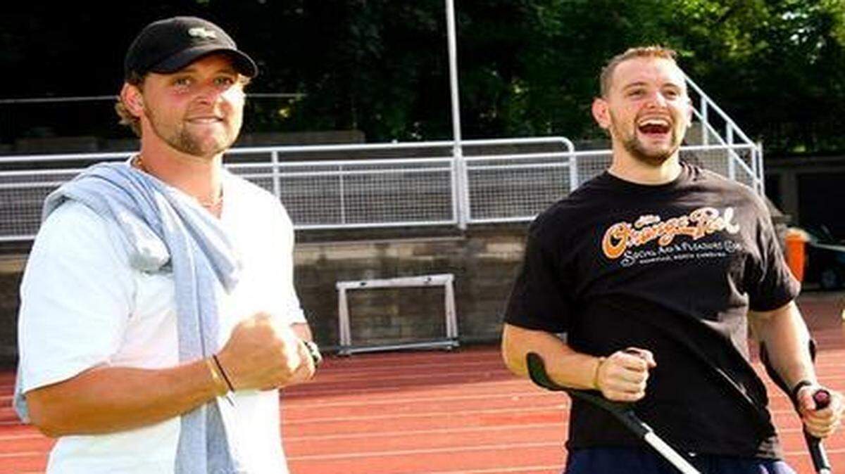 
Three of the Meier brothers, (from left) Kerry, Dylan and Adam.
